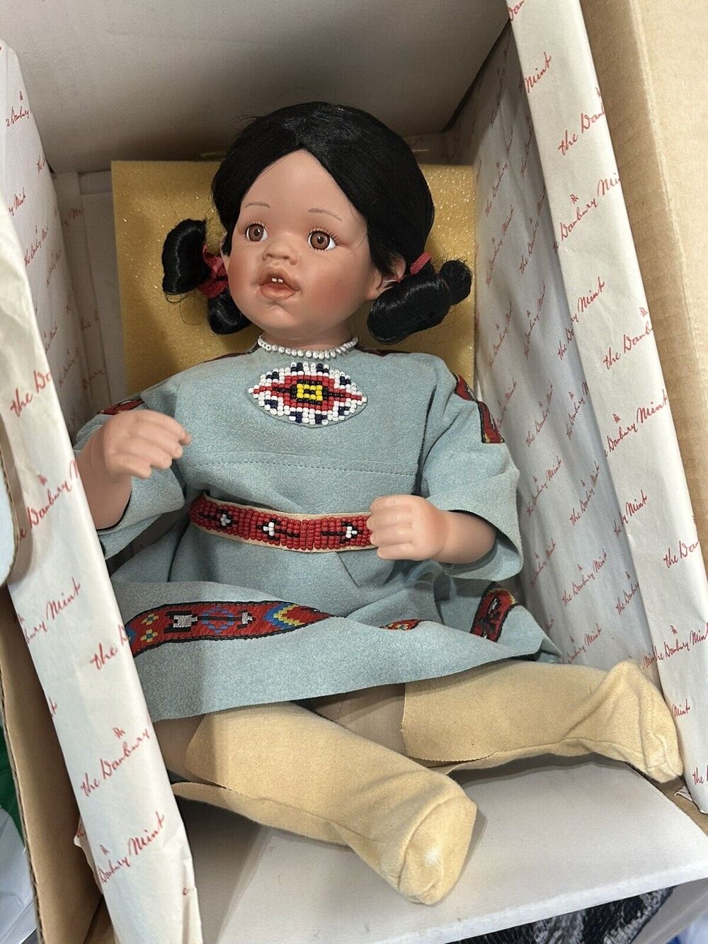 Danbury Mint Native American Doll Spring Blossom by FayZah Spanos